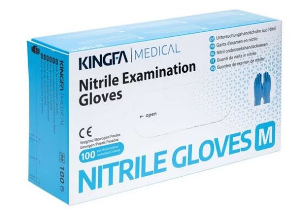 Kingfa Nitrilhandschuhe blau – S bis XL | Puderfrei, Latexfrei