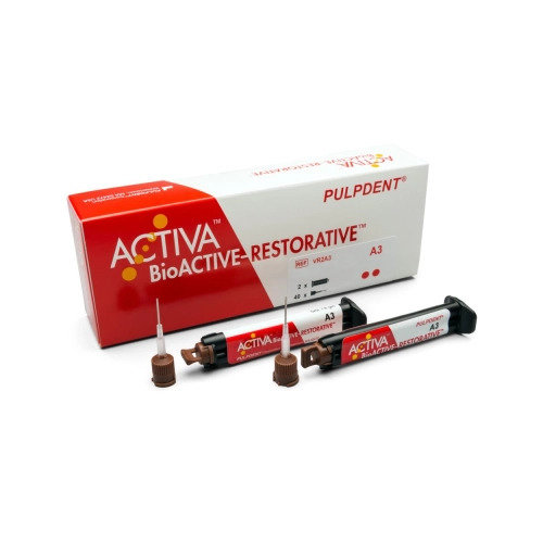 Pulpdent Active Bioactive Restorative Value Refill Spritze A-3 (2x5ml/40 Mixing Tips)